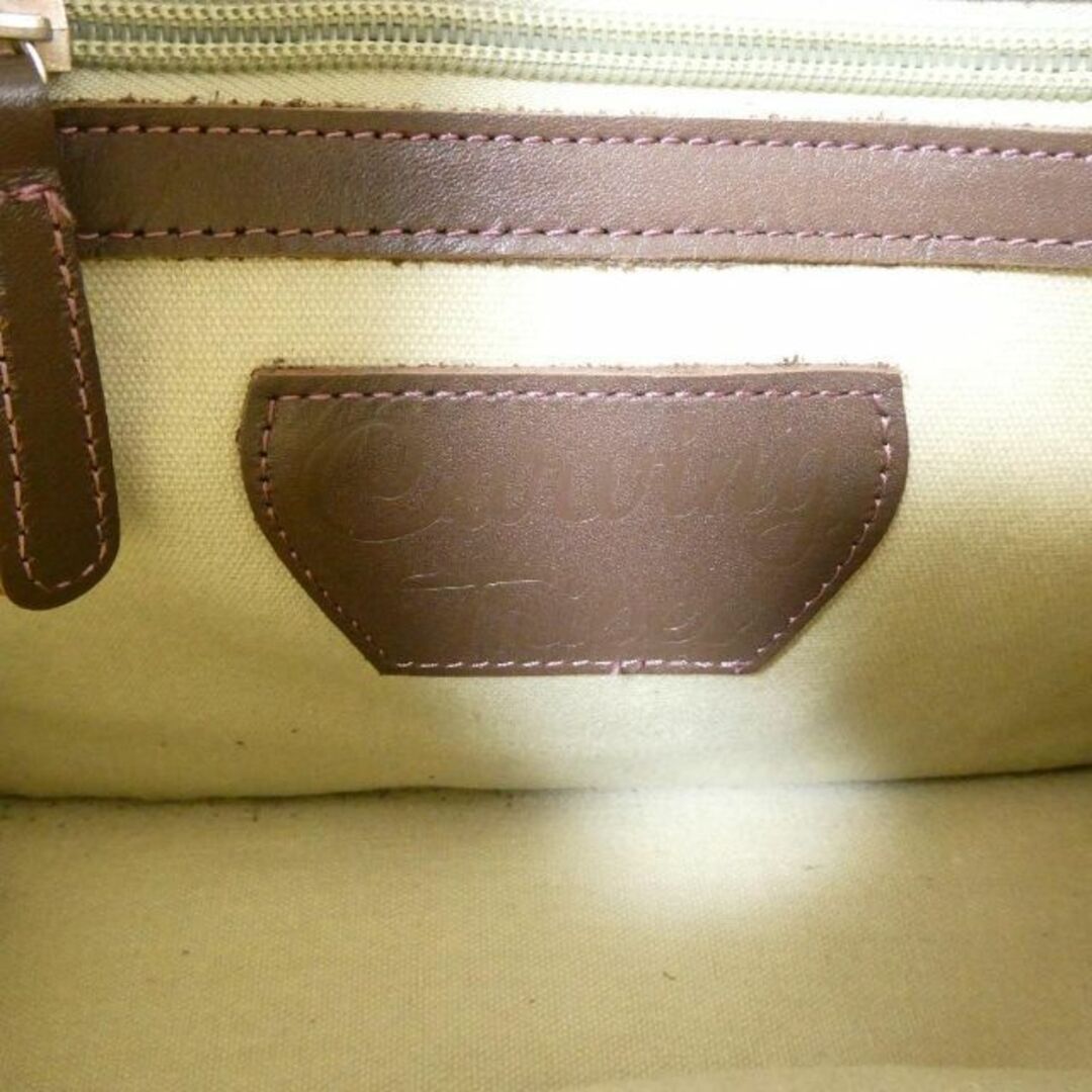 良品 綺麗 カービングトライブス ツイード×レザー スクエア
