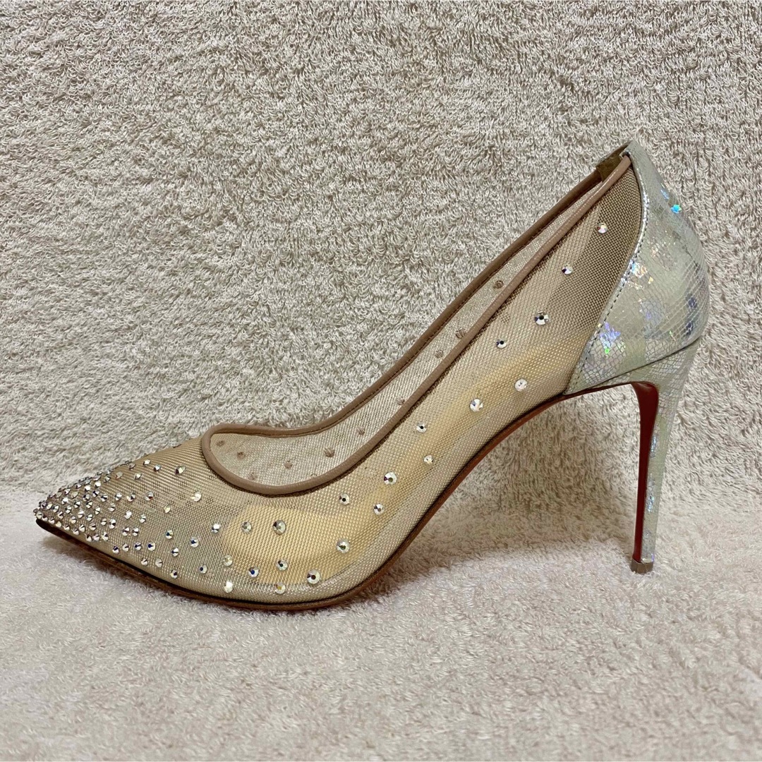 ChristianLouboutin クリスチャンルブタンスワロフスキーパンプス-