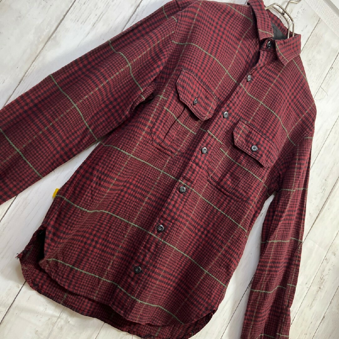 RRL ラルフローレン ネルシャツ チェックシャツ XSサイズ 長袖シャツ
