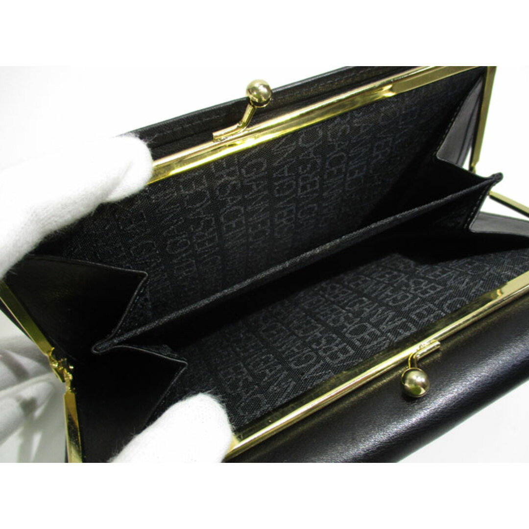 VERSACE - VERSACE 三つ折り財布 がま口コインケース レザー VERSACE - VERSACE 三つ折り財布 がま口コインケース レザー