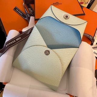 エルメス(Hermes)のバスティア　ヴェルソ　シェーブル　新品　ヴェールフィズ　ブルーゼフィール(コインケース)