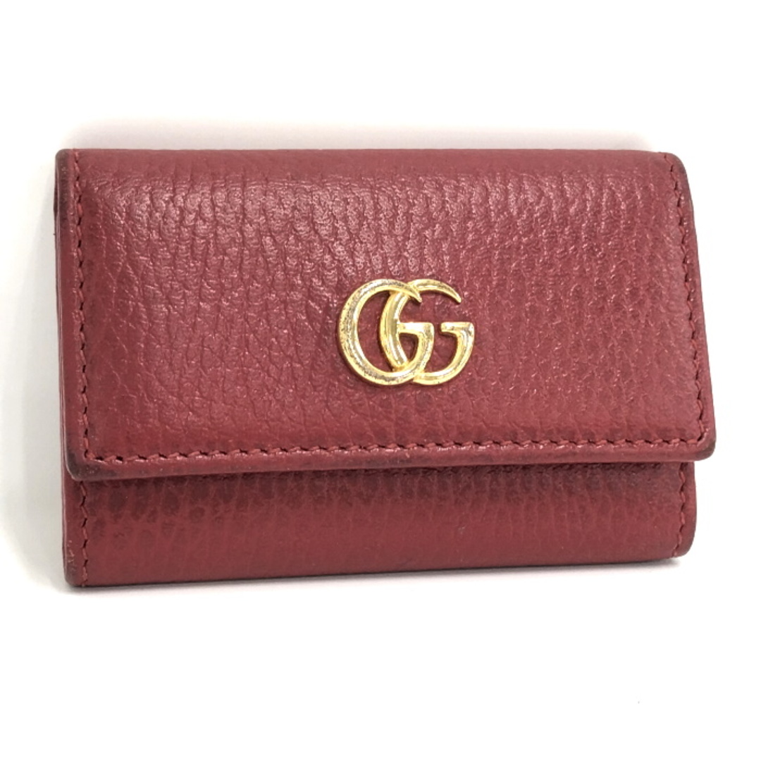 Gucci - GUCCI 6連キーケース GGマーモント ゴールド金具 レザー