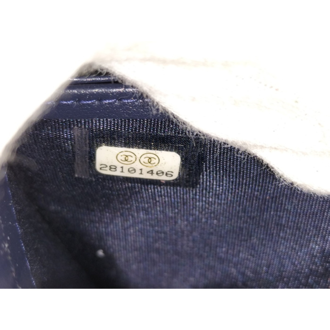 CHANEL - CHANEL ドーヴィル ラウンドファスナー長財布 コットン CHANEL - CHANEL ドーヴィル ラウンドファスナー長財布 コットン