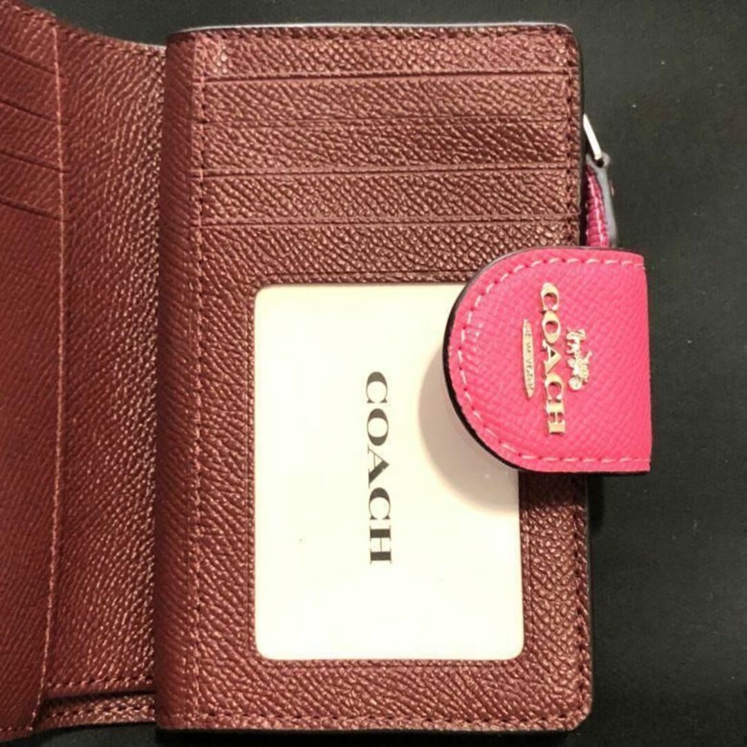 ❤新品未使用❤COACH　二つ折り財布　ピンク