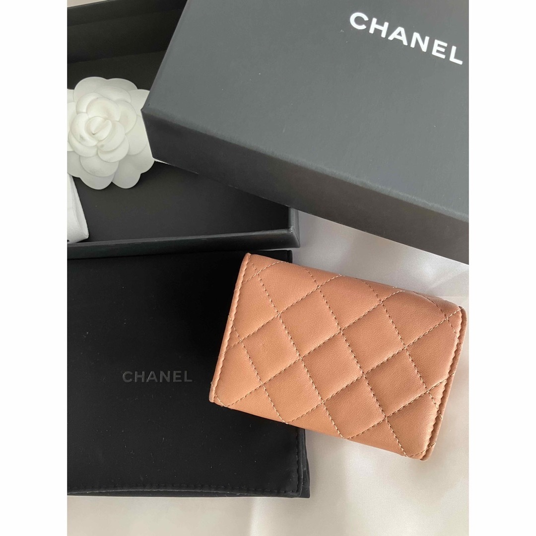 シャネル CHANEL コンパクトウォレット 三つ折り財布 レディース