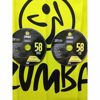 ズンバ(Zumba)のZUMBA　ズンバ　ZIN58　CD＆DVD　インストラクター専用(スポーツ/フィットネス)