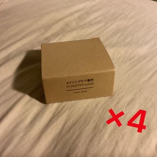 ムジルシリョウヒン(MUJI (無印良品))の［4個セット］無印良品 エイジングケア薬用リンクルケアクリームマスク 80g(フェイスクリーム)