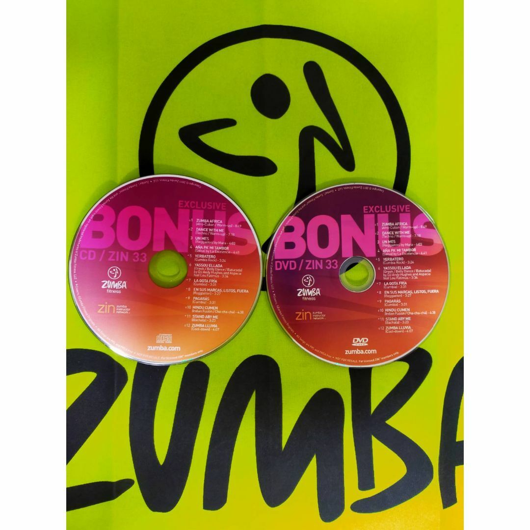 ZUMBA　ズンバ　ZIN33　CD ＆ DVD　希少　ボーナスバージョン