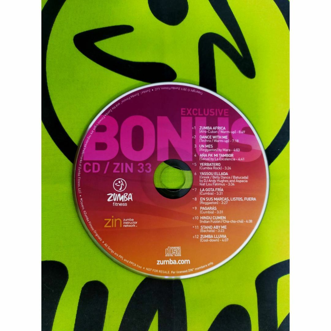 ZUMBA　ズンバ　ZIN33　CD ＆ DVD　希少　ボーナスバージョン