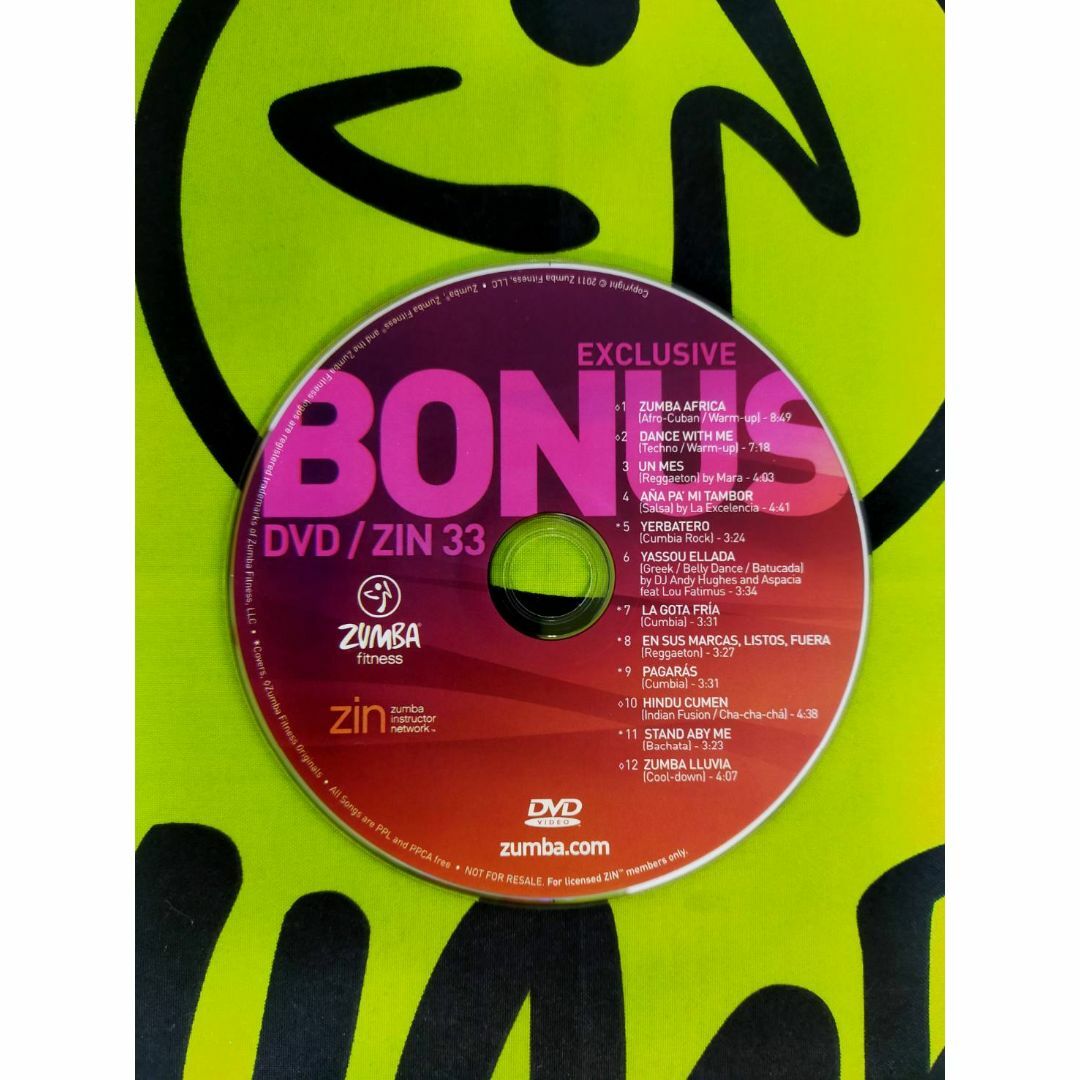ZUMBA　ズンバ　ZIN33　CD ＆ DVD　希少　ボーナスバージョン