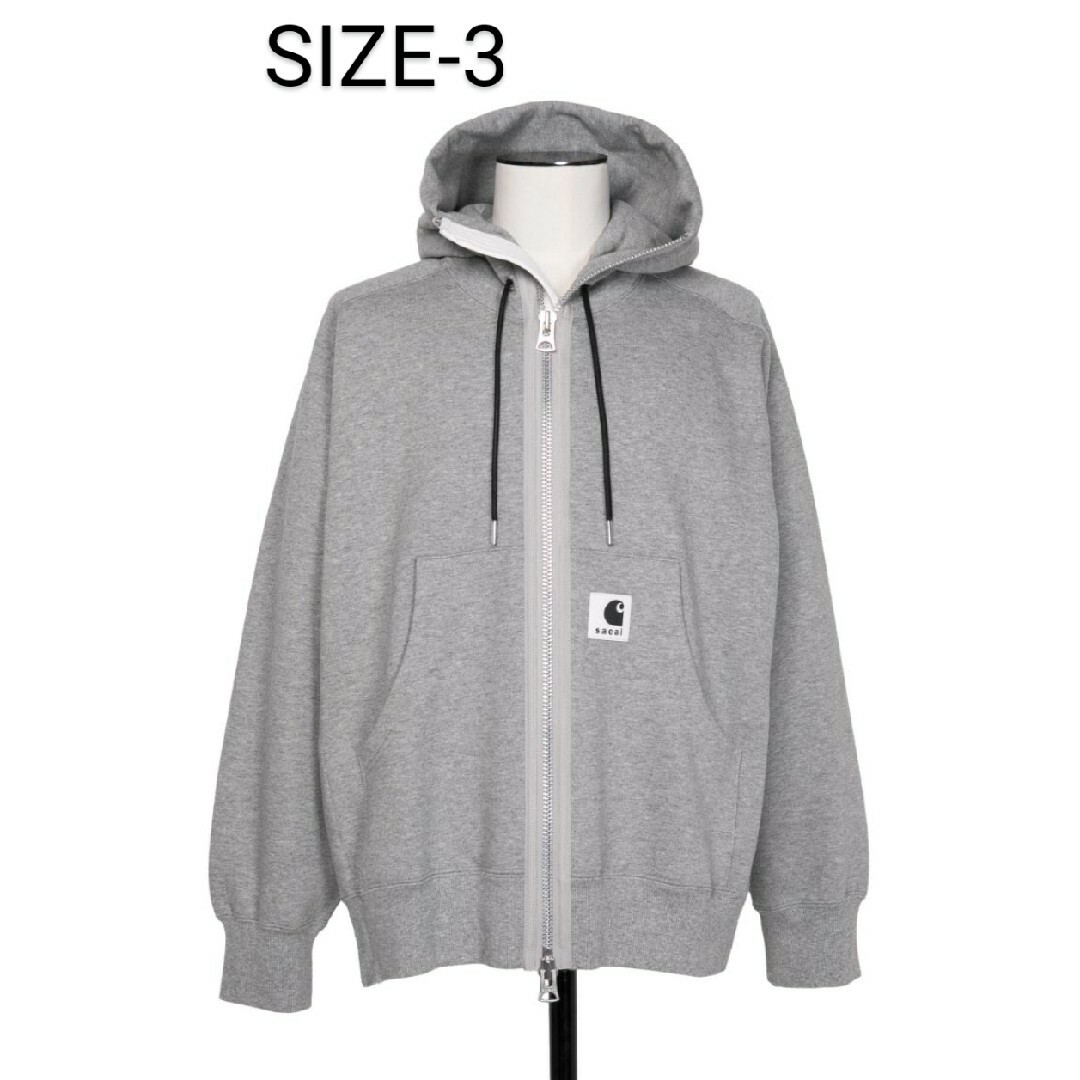 Carhartt x sacai Hoodie " Light Gray "