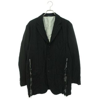 COMME des GARCONS HOMME / コムデギャルソンオム | AD1995 | 90s ウール メルトン キルティング リバーシブル コート | M | ネイビー / ブラック | メンズ