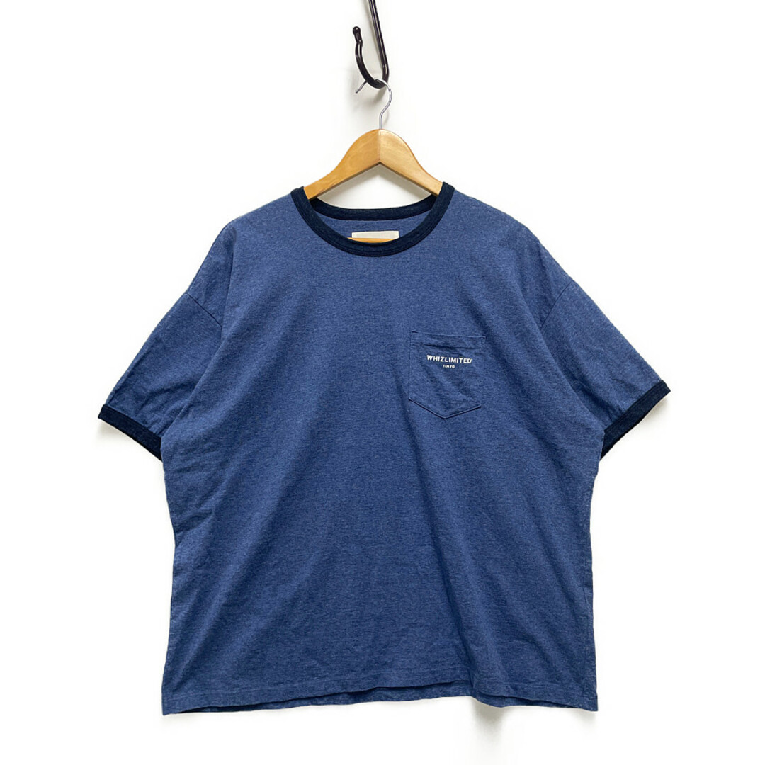 whiz(ウィズ)のWHIZ LIMITED ウィズ 23SS ポケット付き リンガー 半袖Ｔシャツ 青 サイズM 正規品 / B4278 メンズのトップス(Tシャツ/カットソー(半袖/袖なし))の商品写真