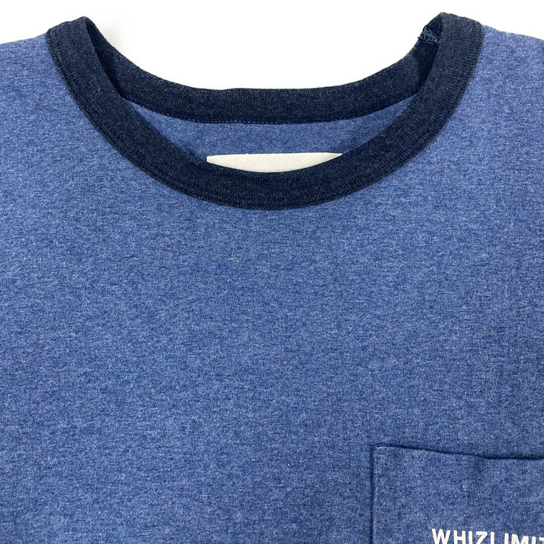 whiz(ウィズ)のWHIZ LIMITED ウィズ 23SS ポケット付き リンガー 半袖Ｔシャツ 青 サイズM 正規品 / B4278 メンズのトップス(Tシャツ/カットソー(半袖/袖なし))の商品写真