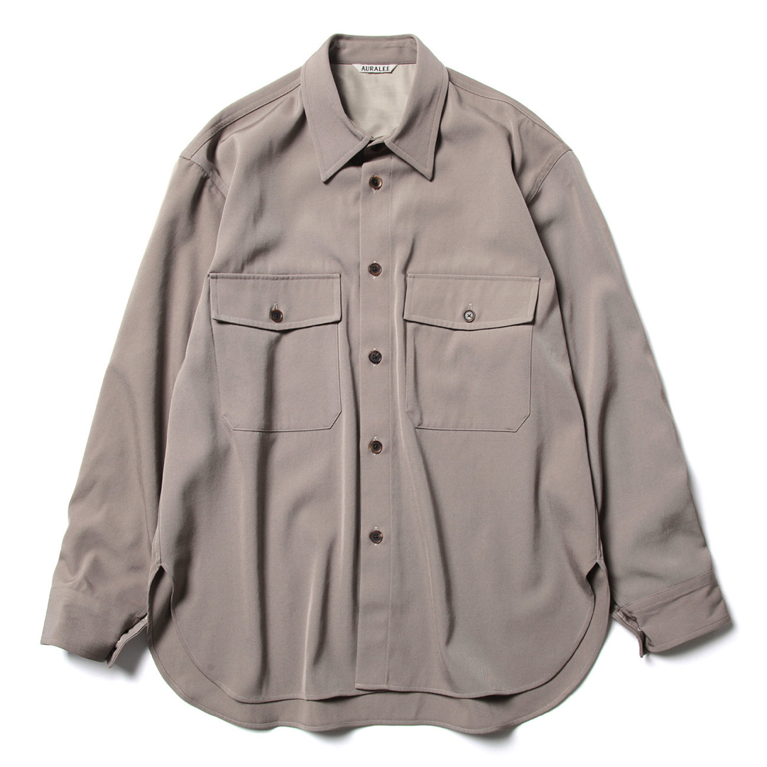 AURALEE WOOL MAX GABARDINE SHIRTS