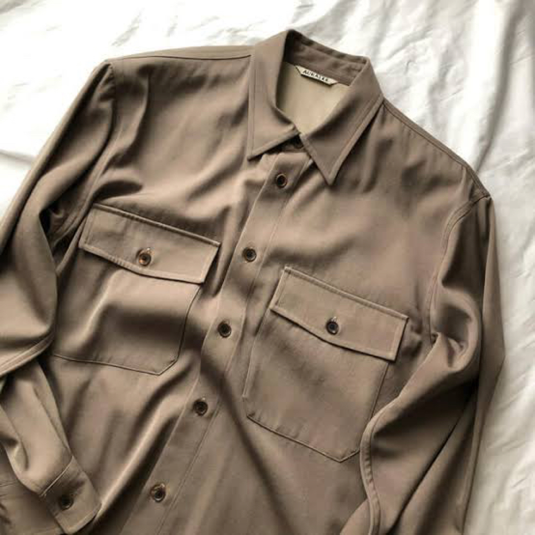 AURALEE - AURALEE WOOL MAX GABARDINE SHIRTSの通販 by CoCo's shop