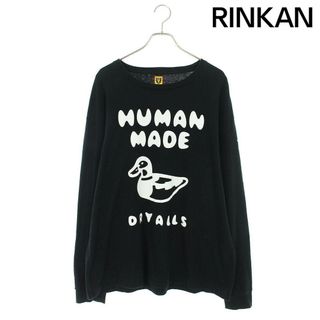 ヒューマンメイド(HUMAN MADE)のヒューマンメイド ロゴダックプリント長袖カットソー メンズ XXL(Tシャツ/カットソー(七分/長袖))