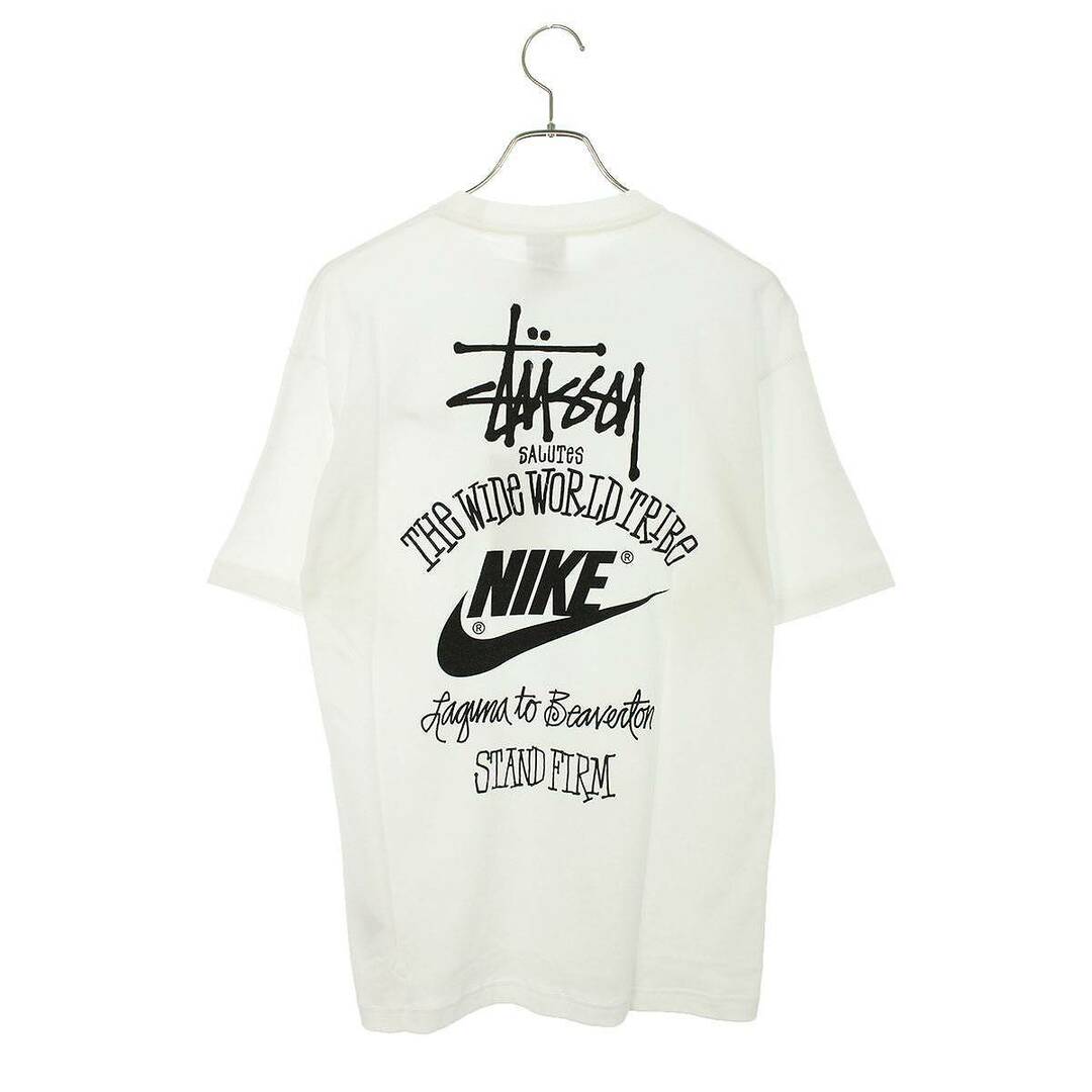 ナイキ ×ステューシー STUSSY  DV1774-100 バックプリントTシャツ メンズ L