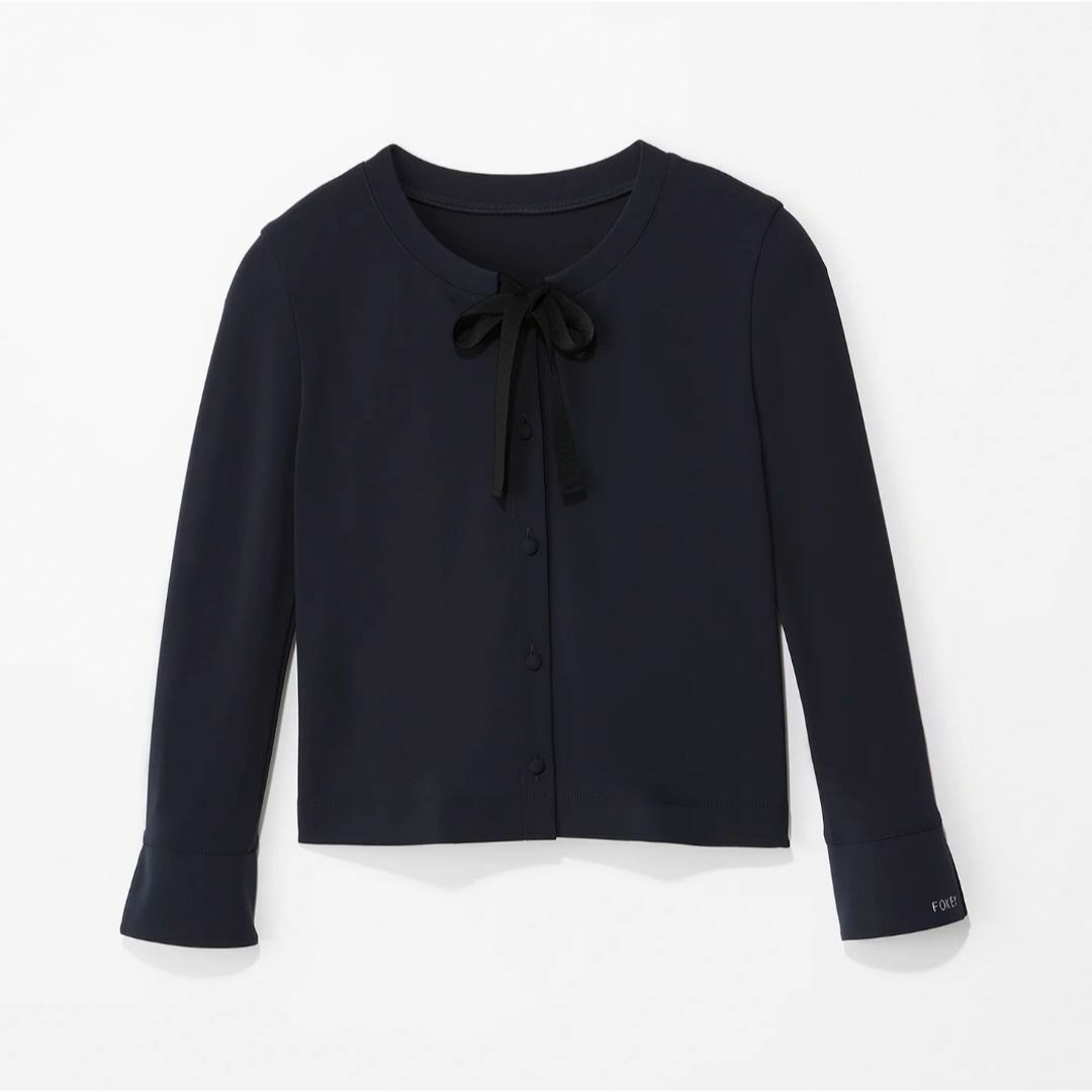 FOXEY NEW YORK(フォクシーニューヨーク)のFoxey/Lady Bow Cardigan/38/ネイビー レディースのトップス(カーディガン)の商品写真