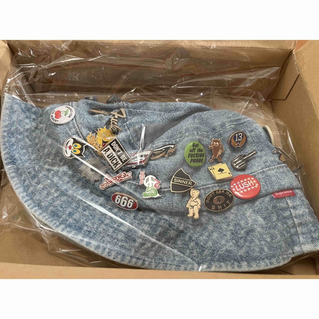 Supreme Pins Crusher Denim ハット Supreme Pins Crusher Denim ハット