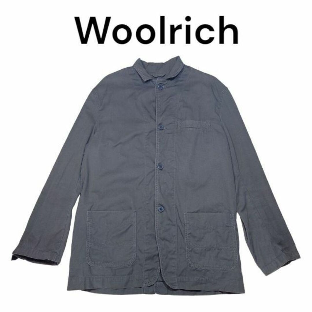 約79cm身幅Woolrich　カバーオール　薄手コート　　ウールリッチ　カーキ系