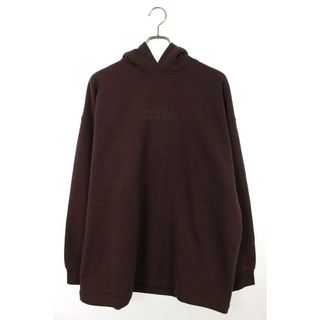 フィアオブゴッド(FEAR OF GOD)のフォグ  ESSENTIALS RELAXED HOODIE PLUM フロントロゴプルオーバーパーカー メンズ M(パーカー)