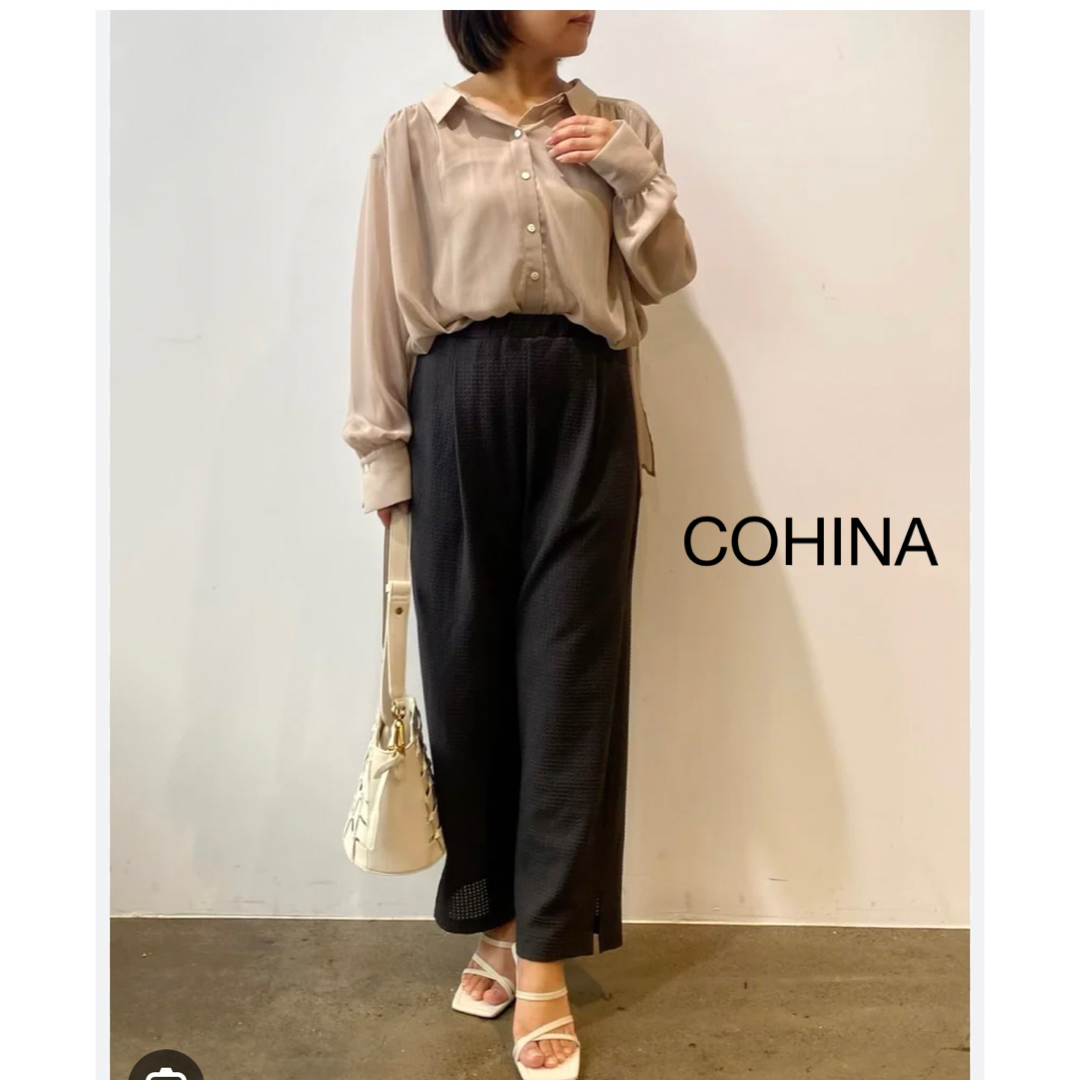 COHINA(コヒナ)のCOHINA コヒナ　イージーパンツ レディースのパンツ(カジュアルパンツ)の商品写真