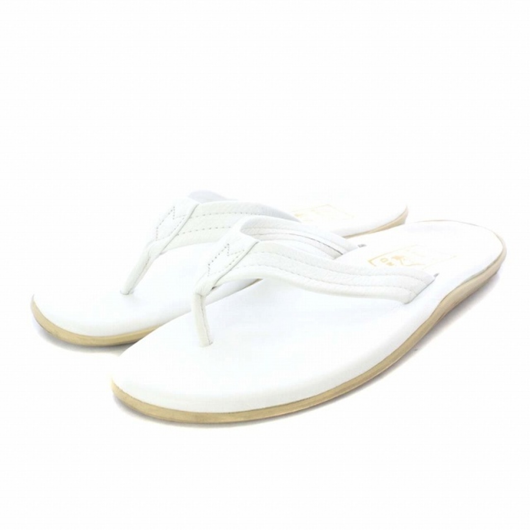 ISLAND SLIPPER ビーチサンダル トング レザー 10 28cm 白