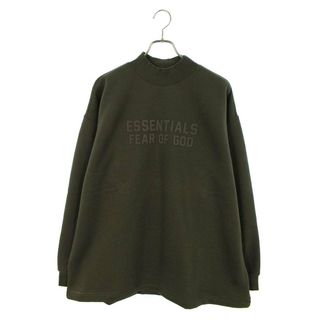 フィアオブゴッド(FEAR OF GOD)のフォグ  ESSENTIALS RELAXED CREWNECK OFF BLACK ロゴクルーネックスウェット メンズ M(スウェット)