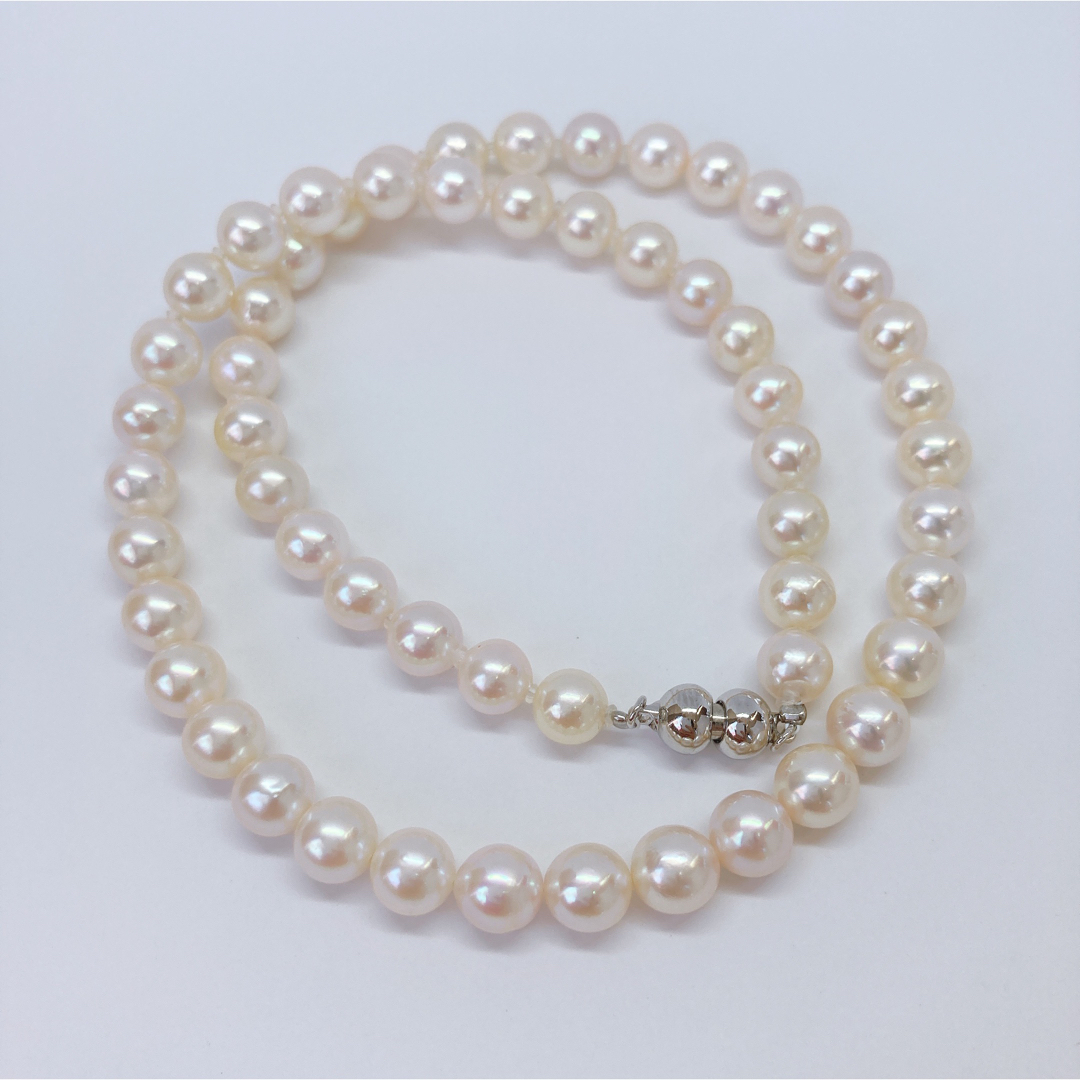 約7ミリ　42cm　32g　真珠　パールネックレス　Pearl necklace