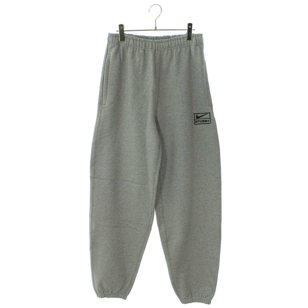 ナイキ ×ステューシー STUSSY  Fleece Pants DO9340-063 ロゴ刺繍スウェットロングパンツ メンズ S