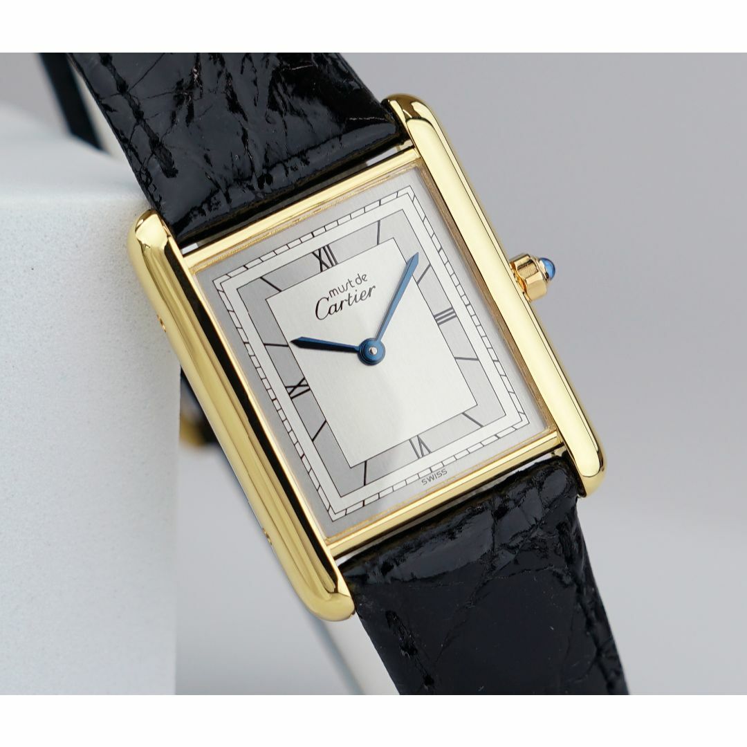 Cartier - 美品 カルティエ マスト タンク シルバー文字盤 ローマン LM Cartier
