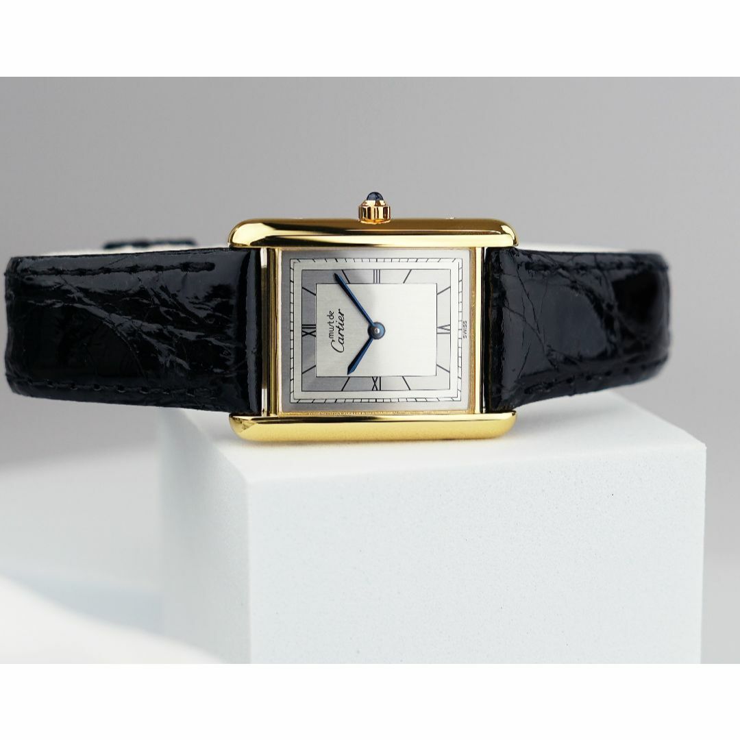 美品 カルティエ マスト タンク シルバー文字盤 ローマン LM Cartier 美品 カルティエ マスト タンク シルバー文字盤 ローマン LM Cartier