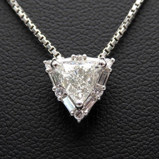 0.6Ct♪Pt900/850/プラチナ☆ダイヤモンドネックレス 一粒ダイヤの通販