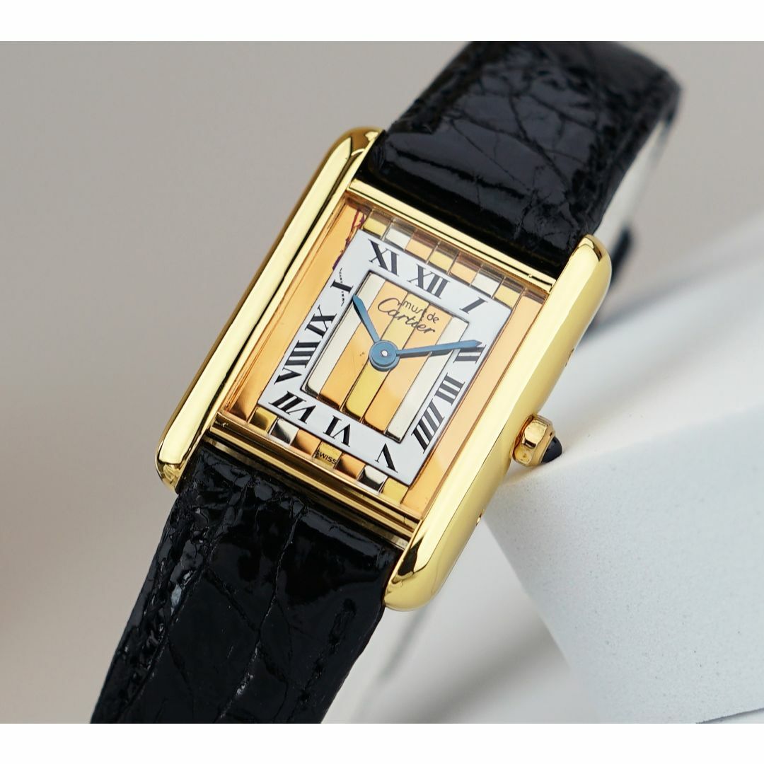 美品 カルティエ マスト タンク スリーカラーゴールド LM Cartier