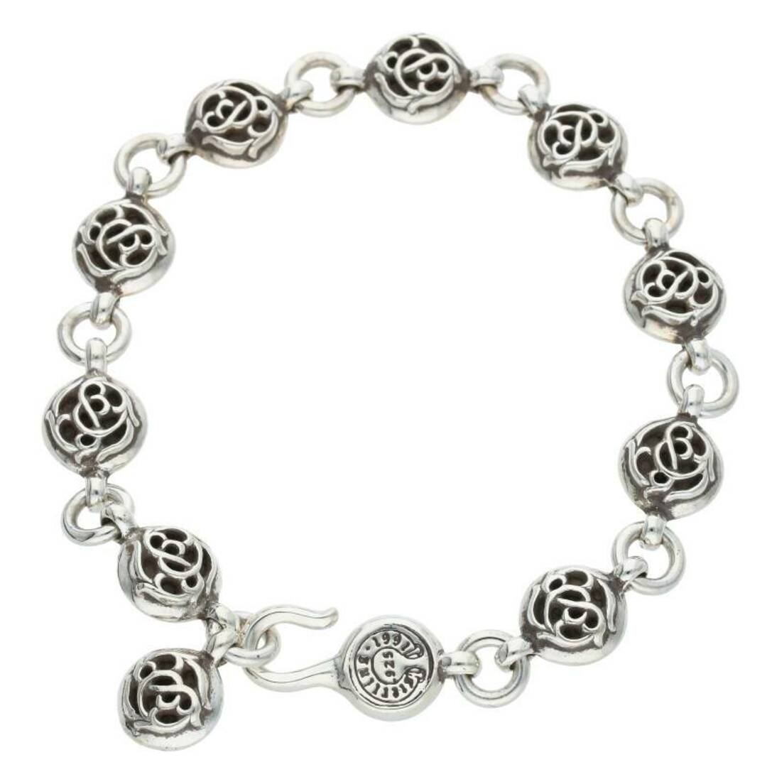 Chrome Hearts(クロムハーツ)のクロムハーツ  NO2 FLRL BALL/#2フローラルボール シルバーブレスレット メンズ #2 メンズのアクセサリー(ブレスレット)の商品写真