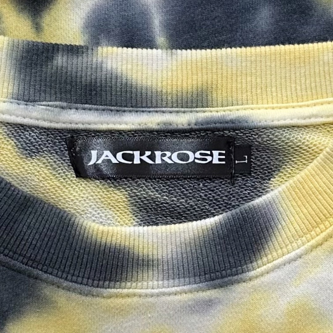 JACKROSE(ジャックローズ)のJACKROSE/ジャックローズ★スウェット★タイダイ★イエロー/黄×灰★XXL メンズのトップス(スウェット)の商品写真