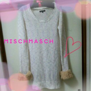 ミッシュマッシュ(MISCH MASCH)のMISCHMASCHファー付きワンピース(ミニワンピース)