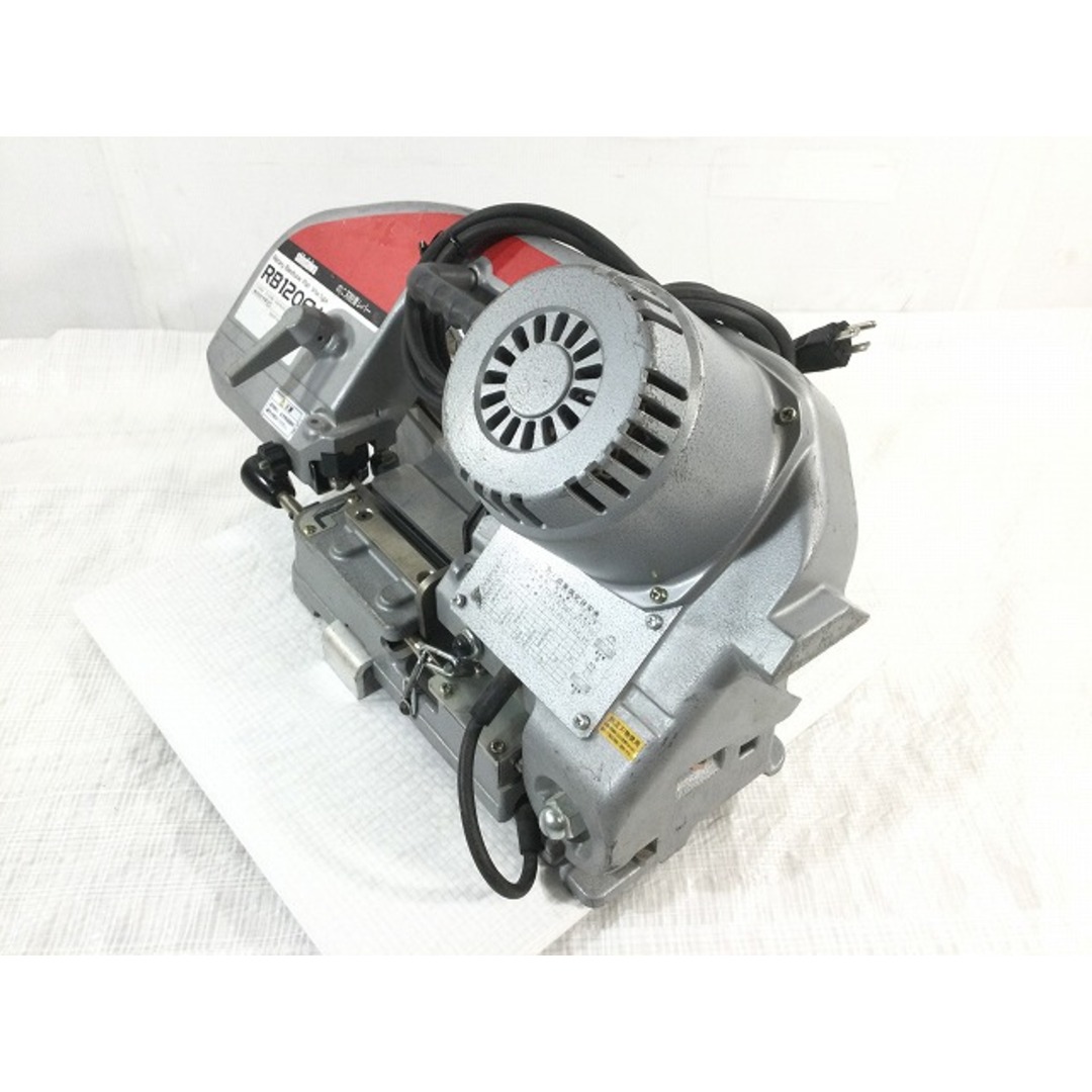 ☆中古品☆shindaiwa 新ダイワ 100V バンドソー RB120FV 平バイスタイプ ロータリーバンドソー 帯鋸切断機 やまびこ 78204