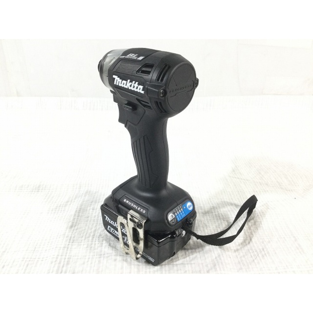 ☆未使用品☆makita マキタ 18V 充電式インパクトドライバ TD173DRGXB 黒 バッテリー2個(18V 6.0Ah) シリアル記載シール欠品 69735