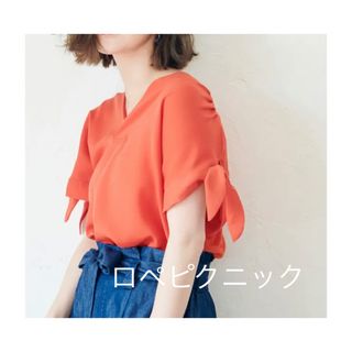 ロペピクニック(Rope' Picnic)のロペピクニック 袖リボンブラウス(シャツ/ブラウス(半袖/袖なし))