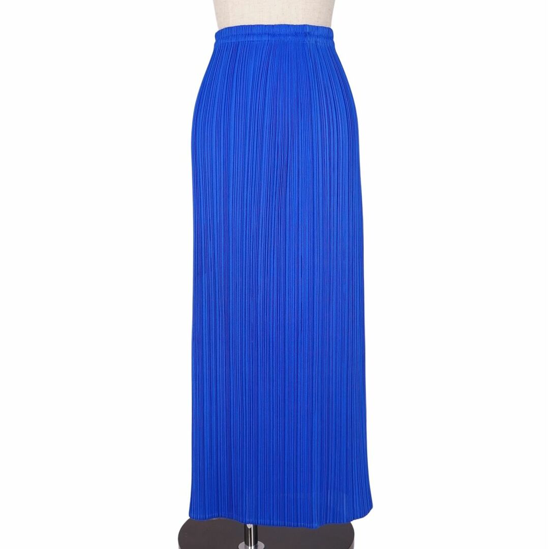 PLEATS PLEASE ISSEY MIYAKE(プリーツプリーズイッセイミヤケ)の美品 プリーツプリーズ イッセイミヤケ PLEATS PLEASE セットアップ タンクトップ スカート プリーツ レディース 2(M相当) ブルー レディースのフォーマル/ドレス(スーツ)の商品写真