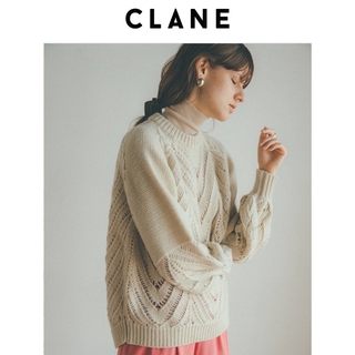 クラネ(CLANE)の【新品未使用】CLANE OPENWORK CABLE KNIT(ニット/セーター)