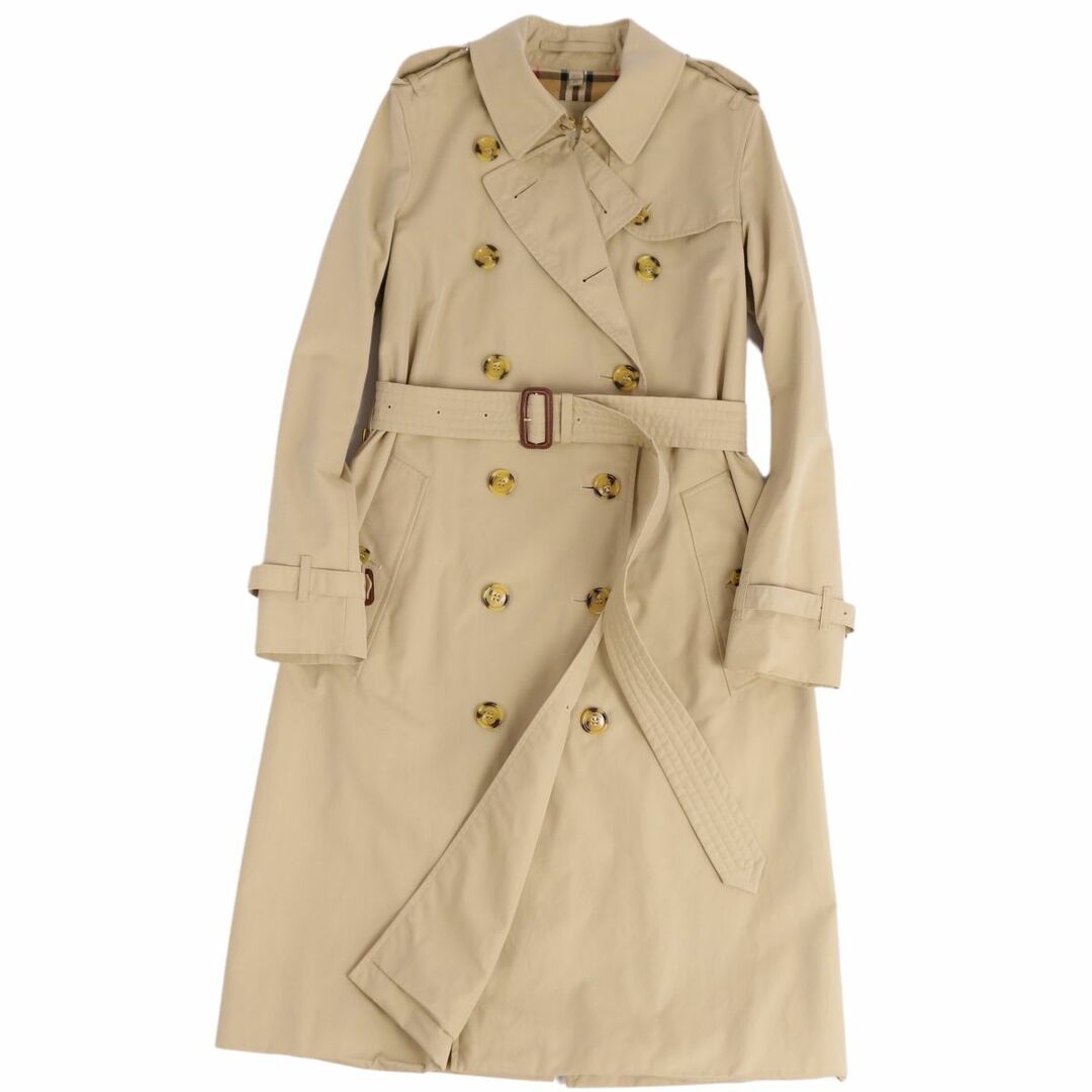 BURBERRY(バーバリー)の美品 バーバリー BURBERRY コート トレンチコート THE KENSINGTON ケンジントン 英国製 アウター レディース UK6 US4 IT38(S相当) ベージュ レディースのジャケット/アウター(トレンチコート)の商品写真