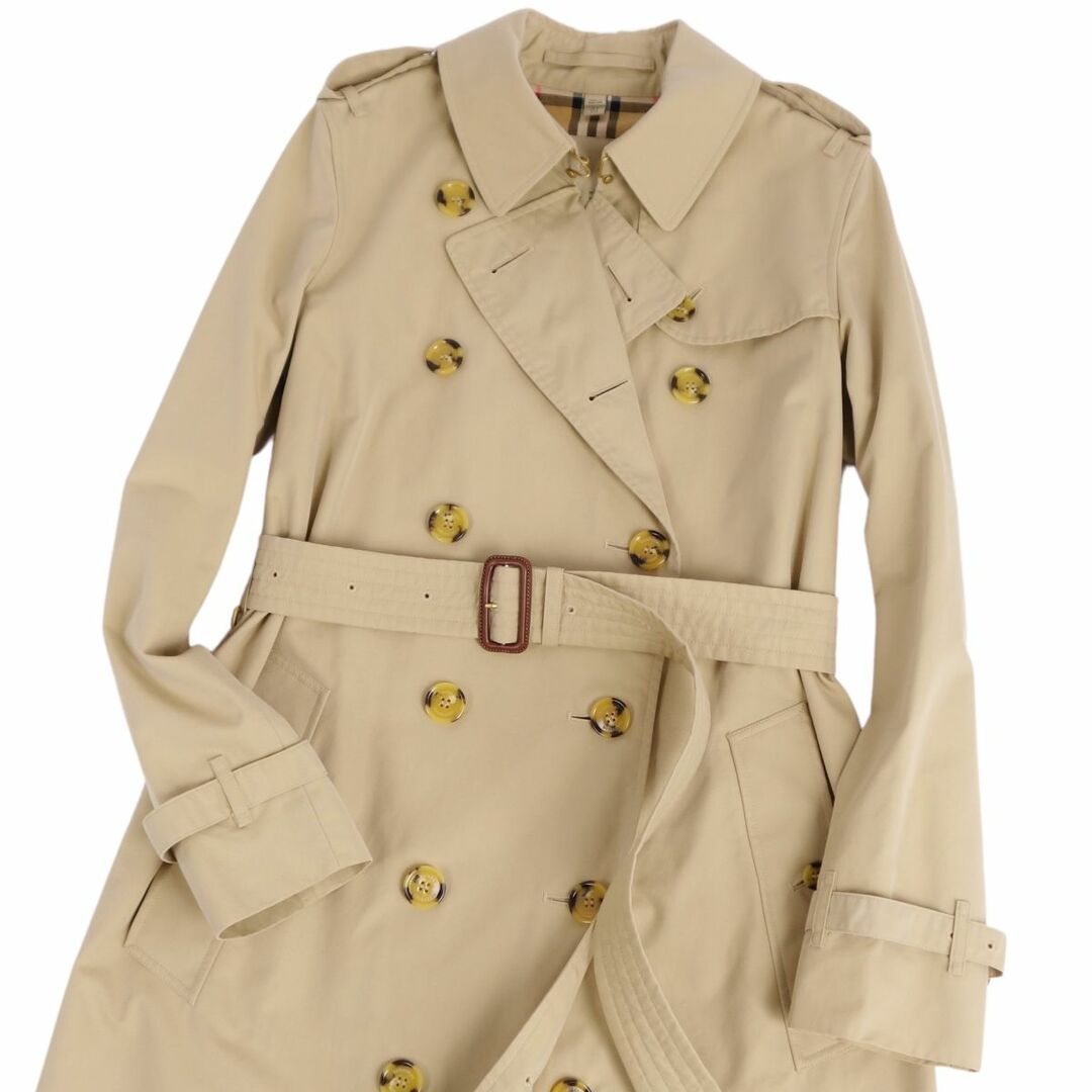 BURBERRY(バーバリー)の美品 バーバリー BURBERRY コート トレンチコート THE KENSINGTON ケンジントン 英国製 アウター レディース UK6 US4 IT38(S相当) ベージュ レディースのジャケット/アウター(トレンチコート)の商品写真