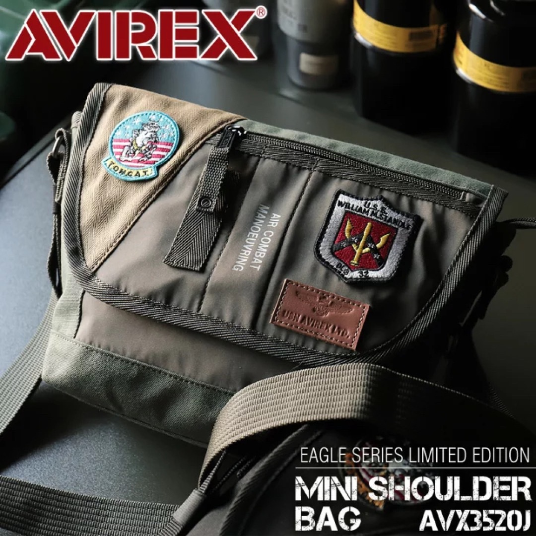 AVIREX(アヴィレックス)のショルダーバッグ AVIREX 限定モデル ショルダーバッグ AVX3520J メンズのバッグ(ショルダーバッグ)の商品写真