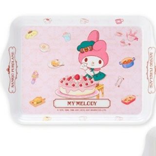 サンリオ(サンリオ)のマイメロディ My Melody 館のレストラン ミニトレイ ピンク トレー(キャラクターグッズ)