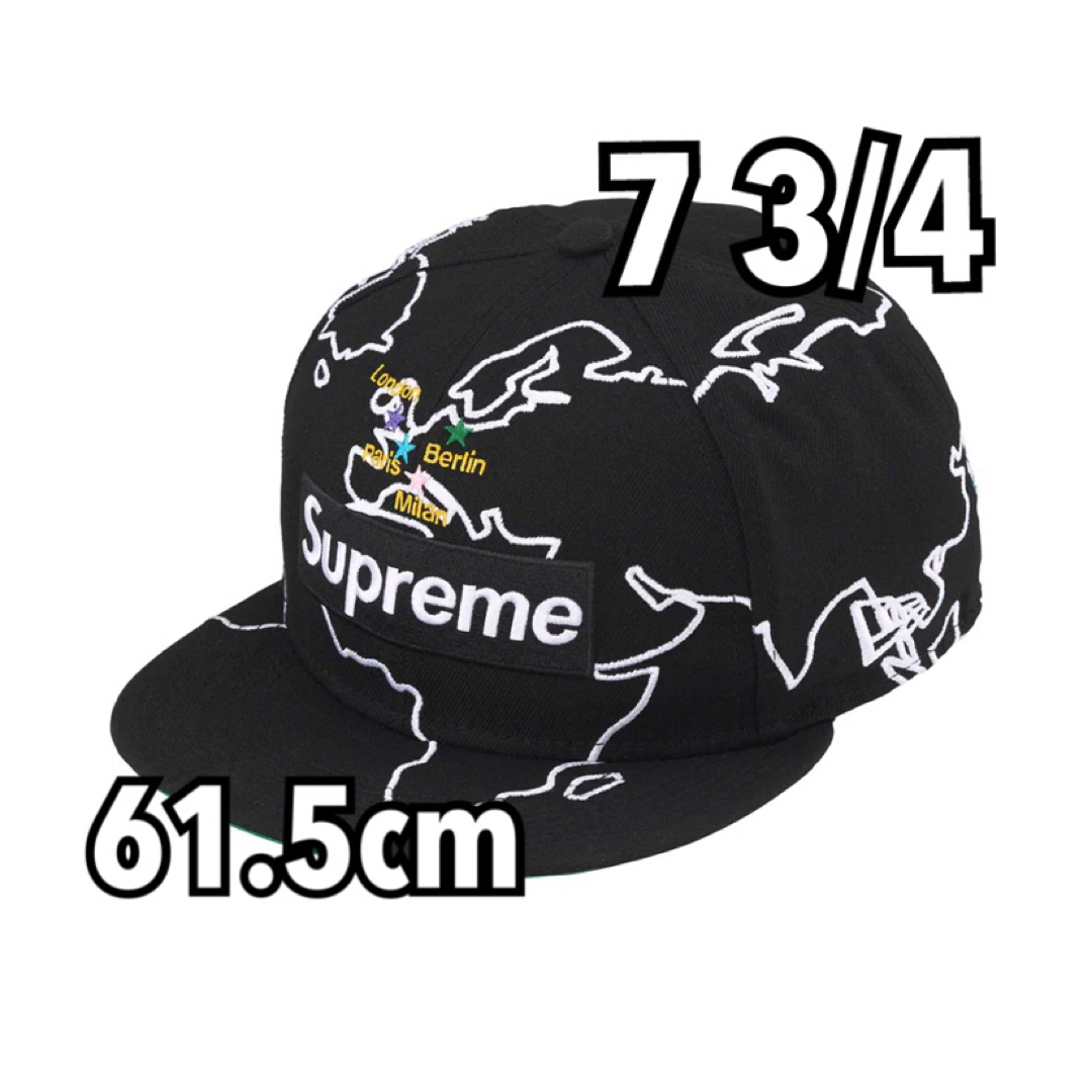 Supreme  Worldwide Box Logo NewEra 7 3/4メンズ