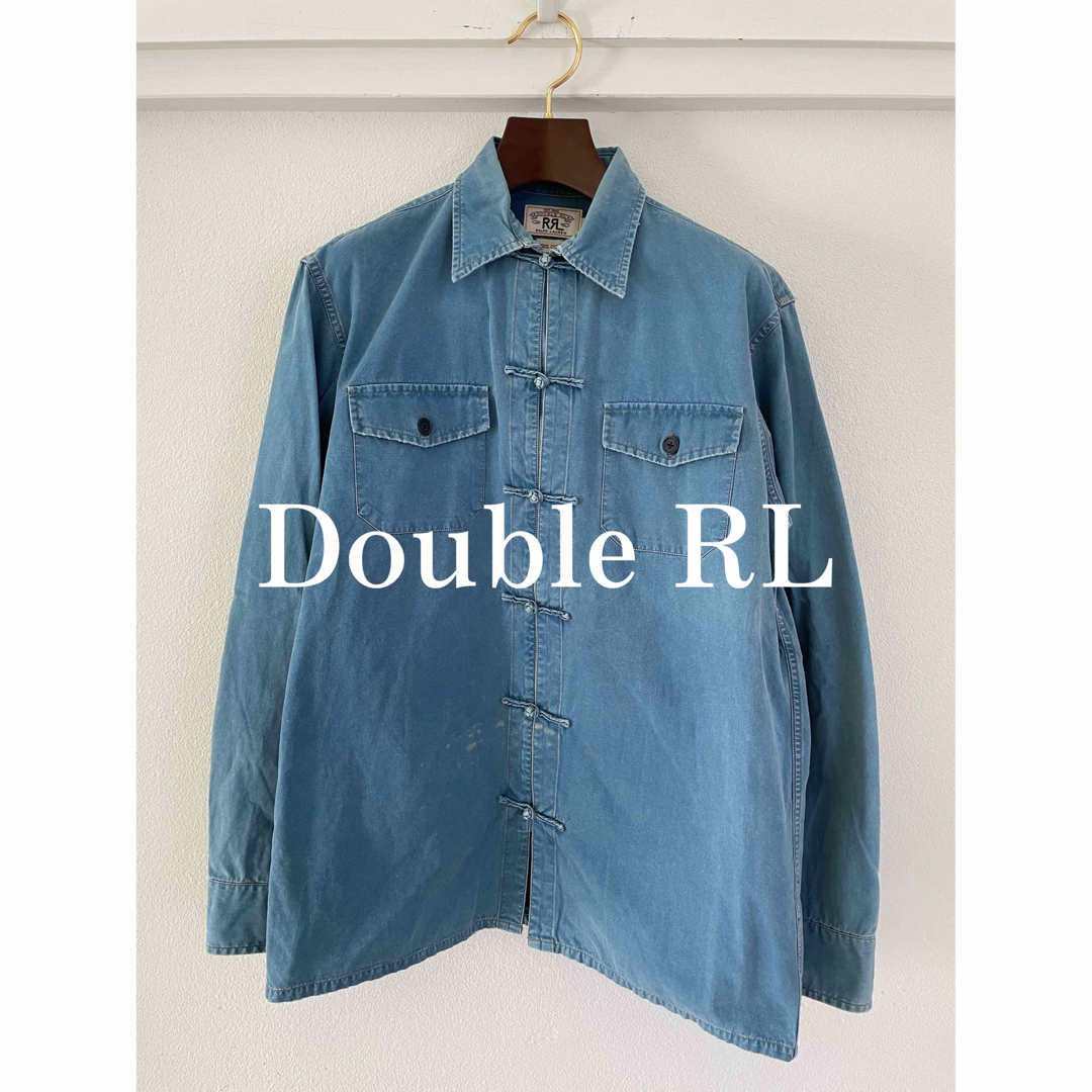 メンズDOUBLR RL ダブルアールエル　チャイナシャツ　長袖シャツ