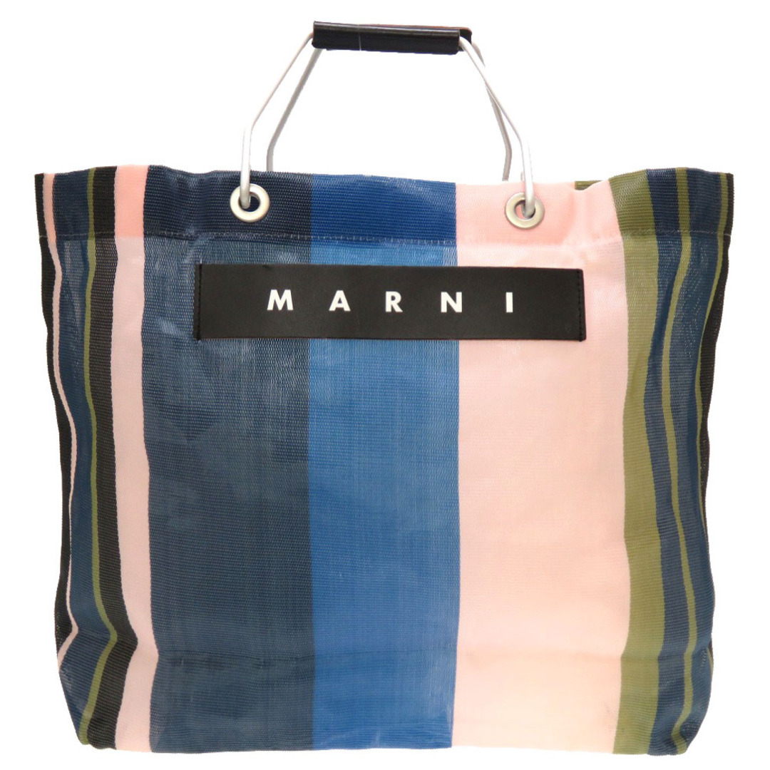 Marni   新品同様 マルニ フラワーカフェ ストライプ トートバッグ